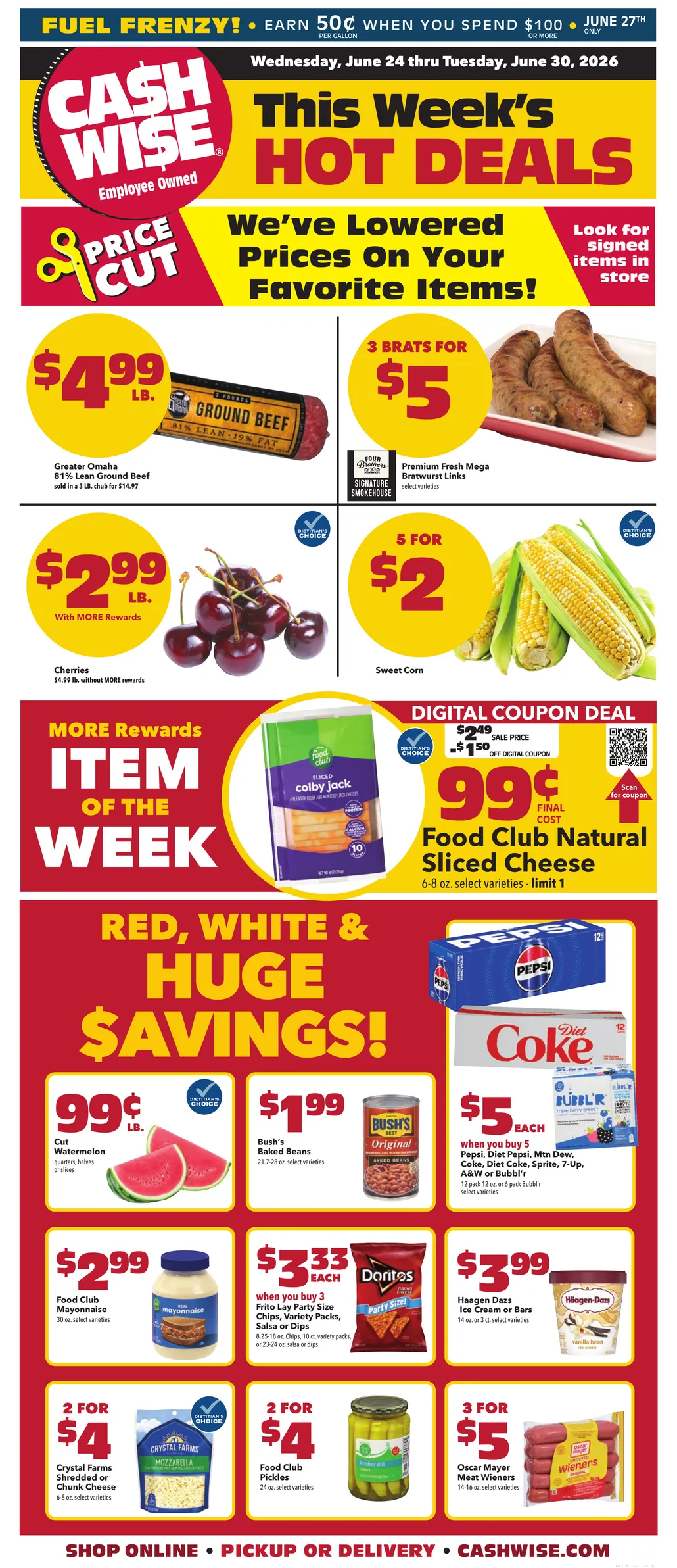 Weekly ad  Cash Wise Sales from June 24 to June 30 2026 - Page 