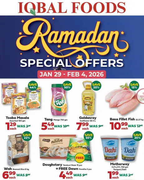 Iqbal Foods Sales from January 29 to February 4 2026 - flyer page 