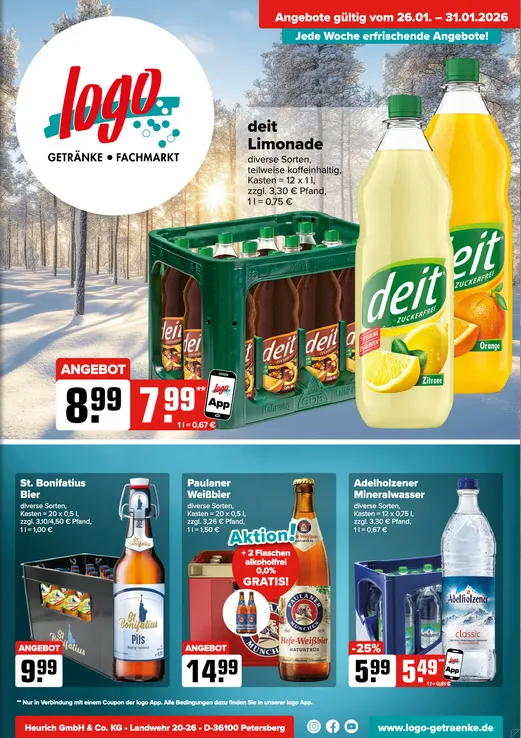 Logo Getränkemarkt Prospekte von 26. Januar bis 31. Januar 2026 - Prospekt seite