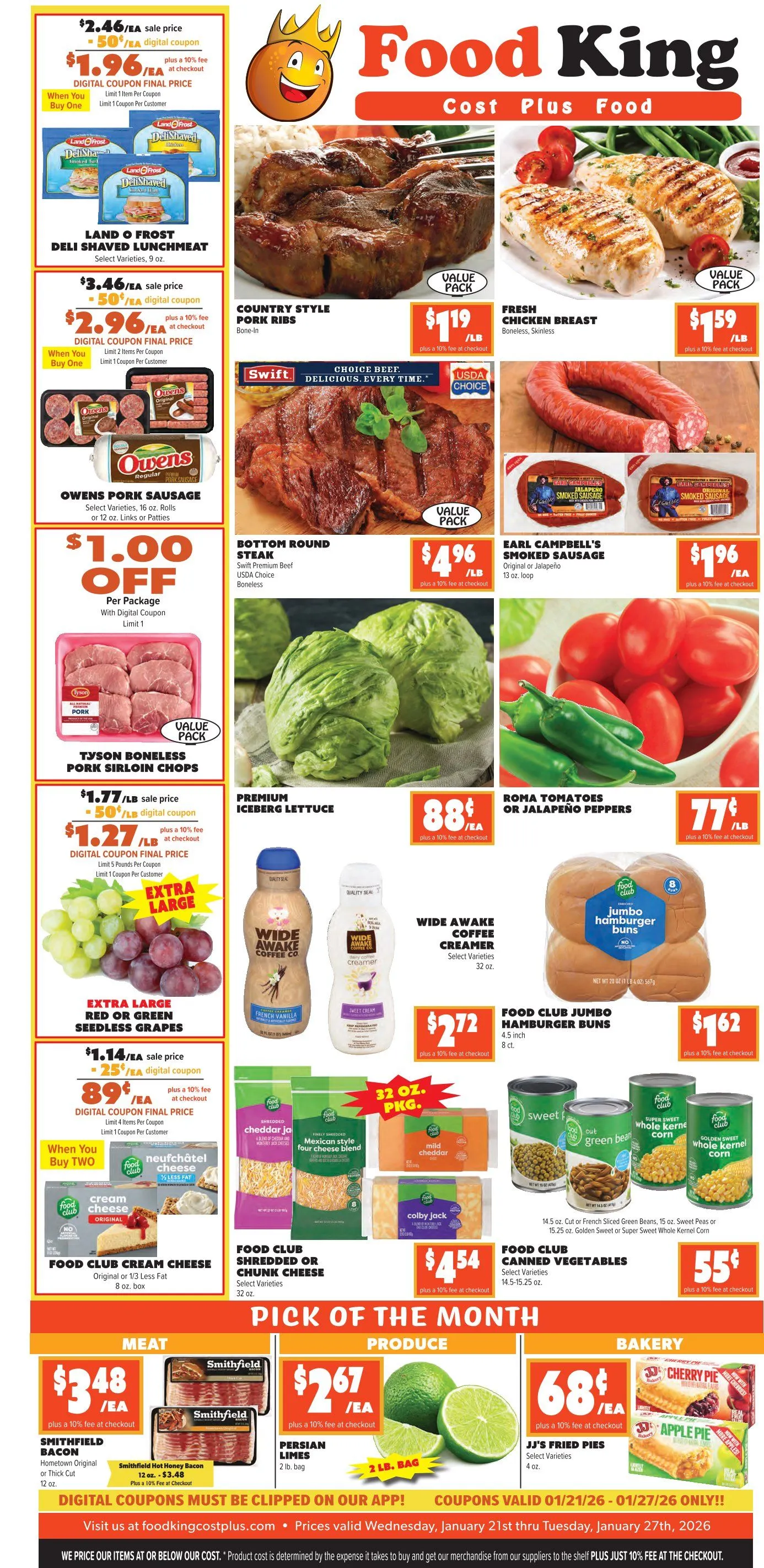 Weekly ad Food King  Sales from January 21 to January 28 2026 - Page 