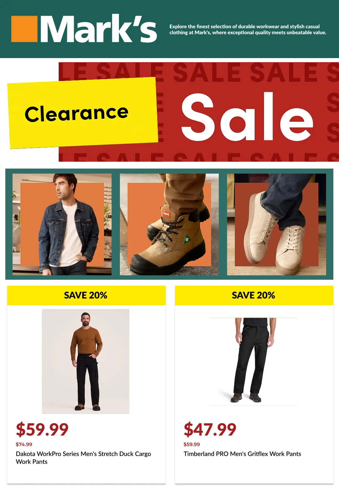 Mark's Sales from February 27 to March 18 2026 - flyer page 1