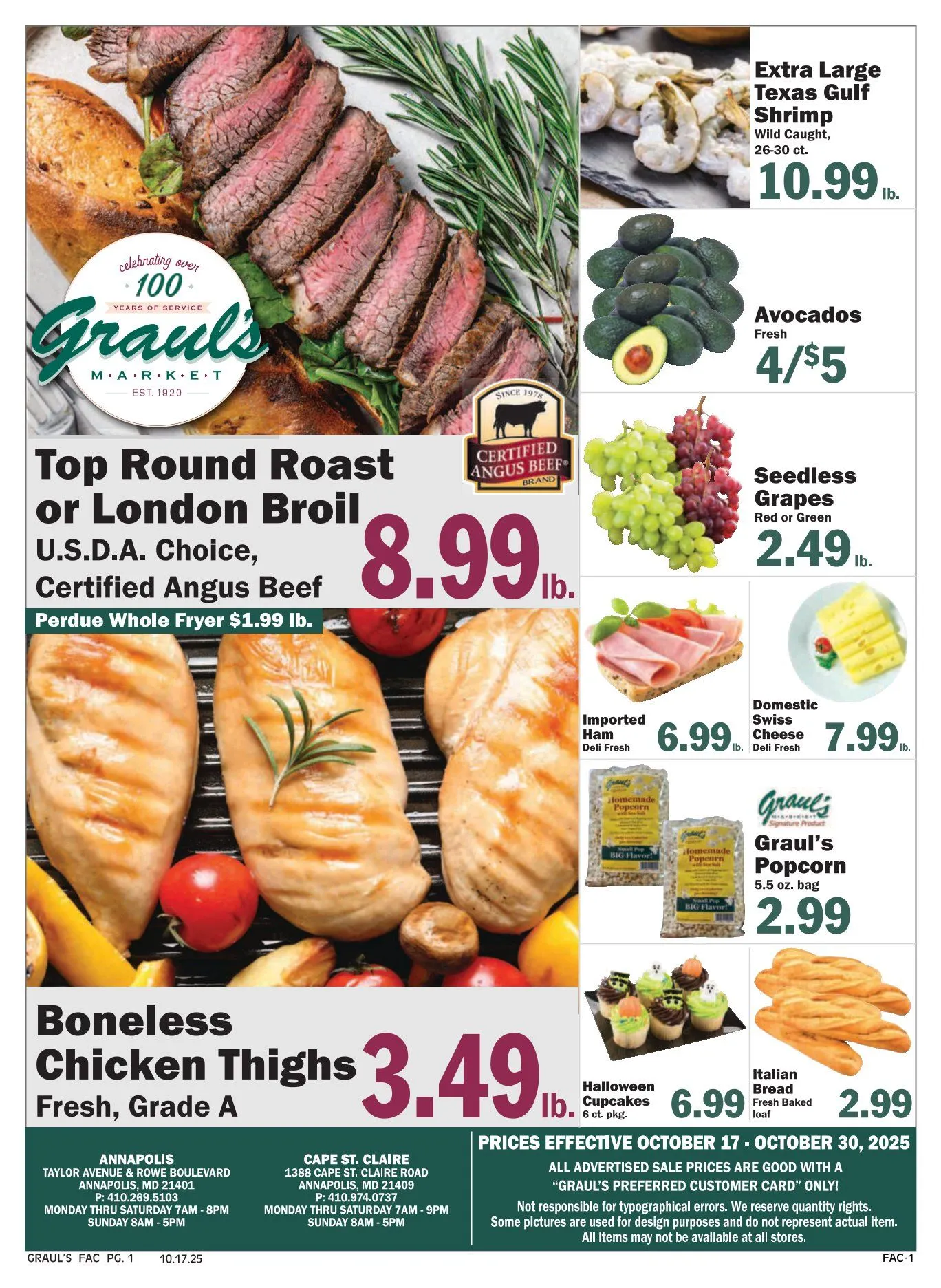 Weekly ad Graul's Market Sales from October 17 to October 30 2025 - Page 