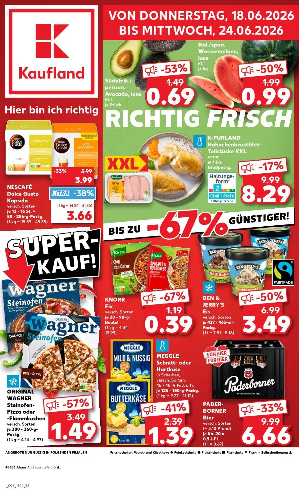 Kaufland Prospekte  von 18. Juni bis 24. Juni 2026 - Prospekt seite 1