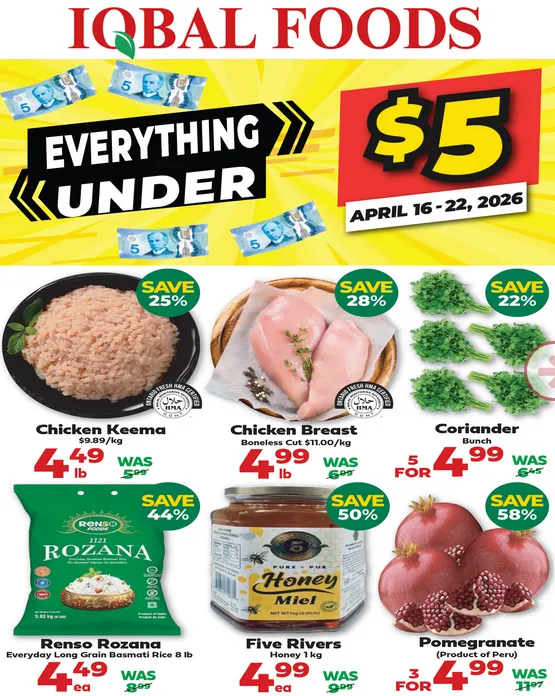 Iqbal Foods Sales from April 16 to April 22 2026 - flyer page 1