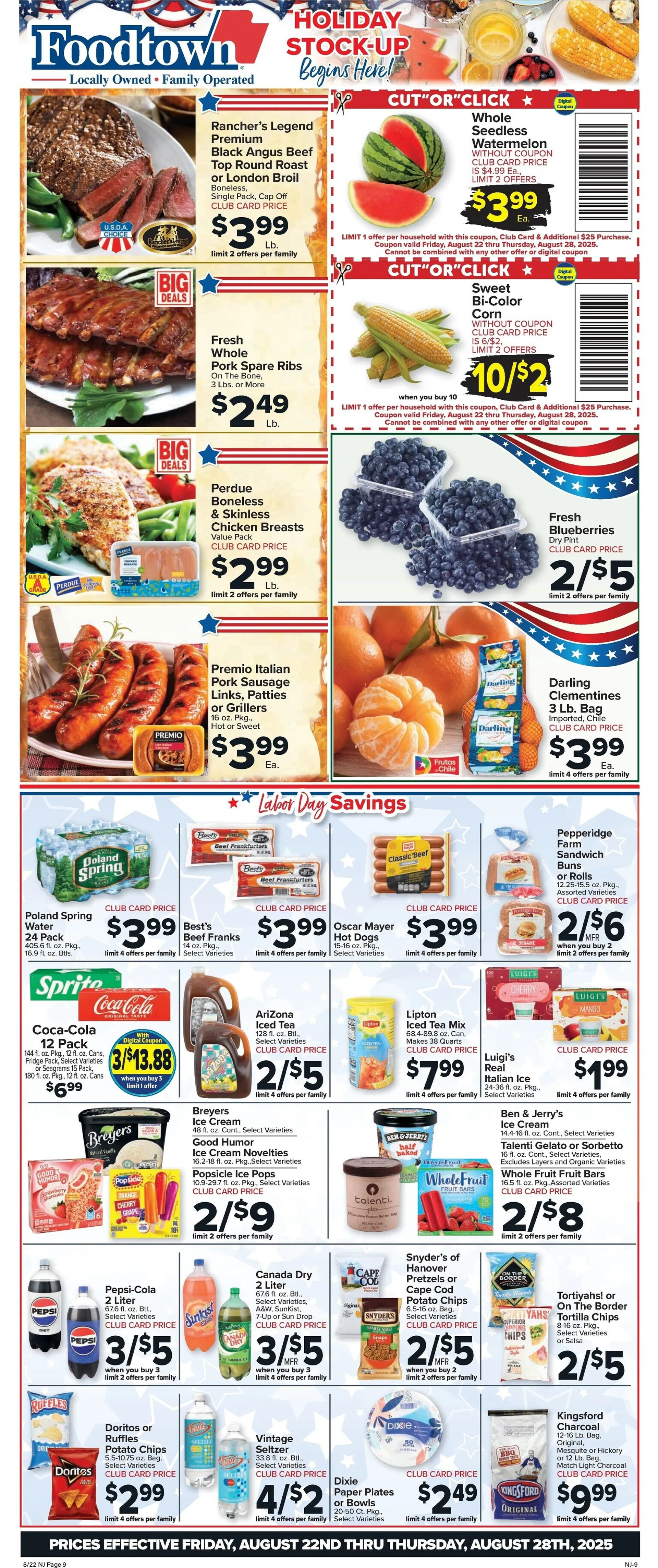 Weekly ad Foodtown Sales from August 22 to August 28 2025 - Page 