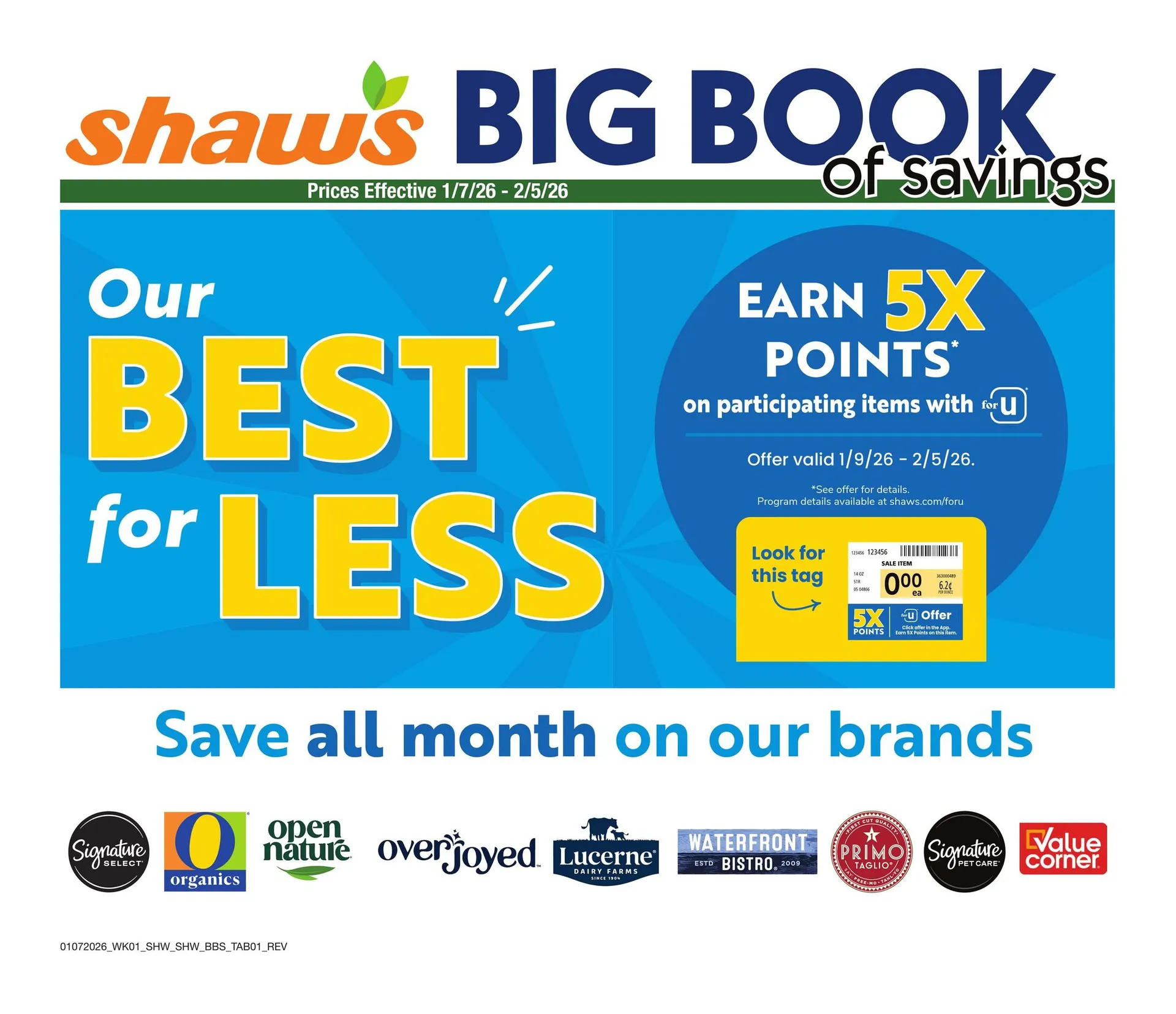 Weekly ad Shaw's Sales from January 7 to February 5 2026 - Page 1