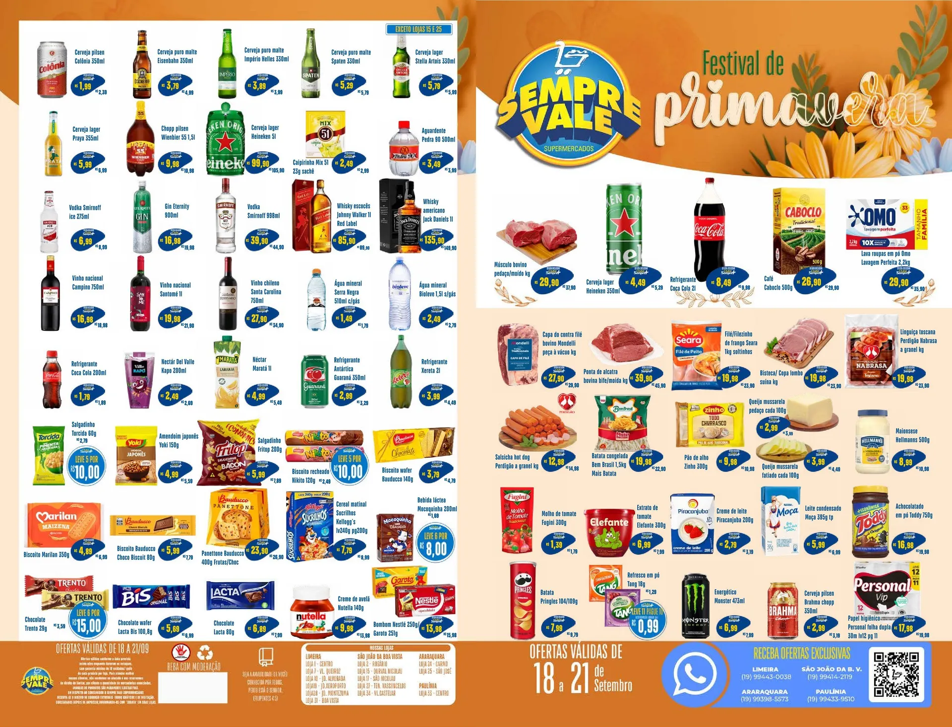 Encarte de  Folhetos Sempre Vale Supermercados 18 de setembro até 24 de setembro 2025 - Pagina 