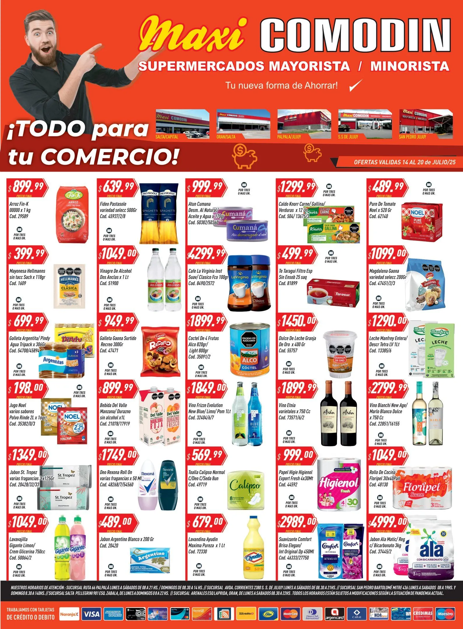 Ofertas de Ofertas Supermercados Comodín 14 de julio al 20 de julio 2025 - Página 1 del catálogo