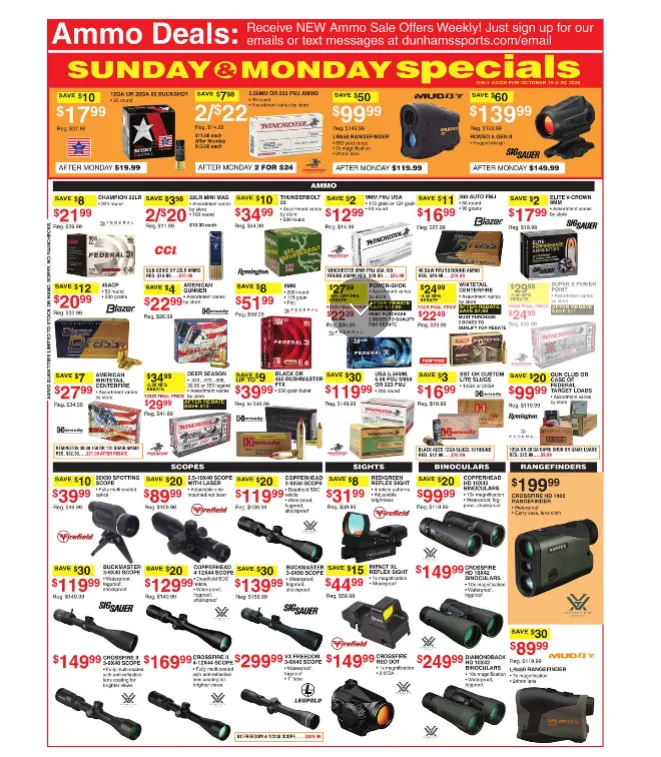 Weekly ad Dunham's Sports Sales from October 18 to October 23 2025 - Page 