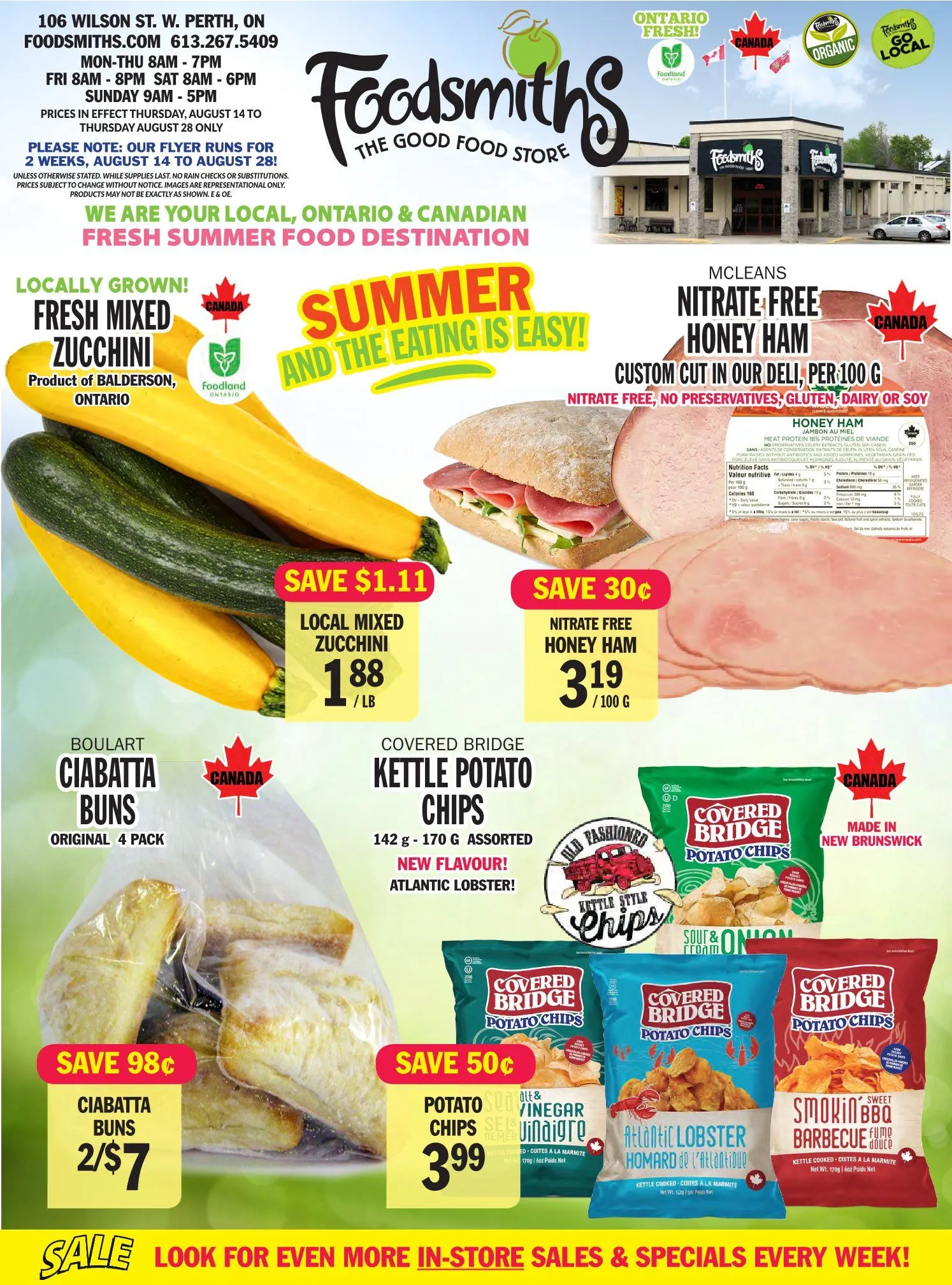 Foodsmiths Sales from August 14 to August 28 2025 - flyer page