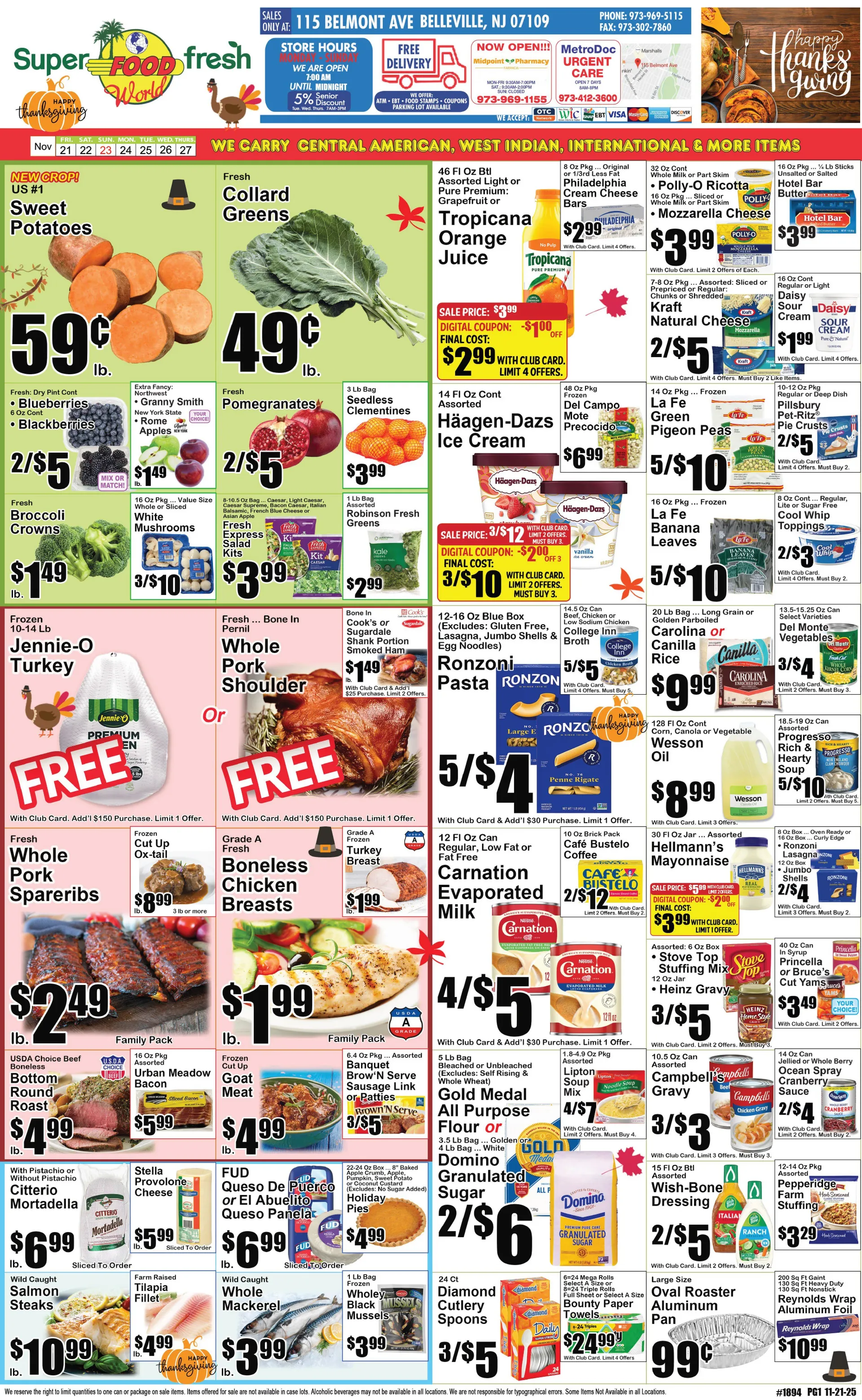 Weekly ad SuperFresh Sales from November 21 to November 27 2025 - Page 1