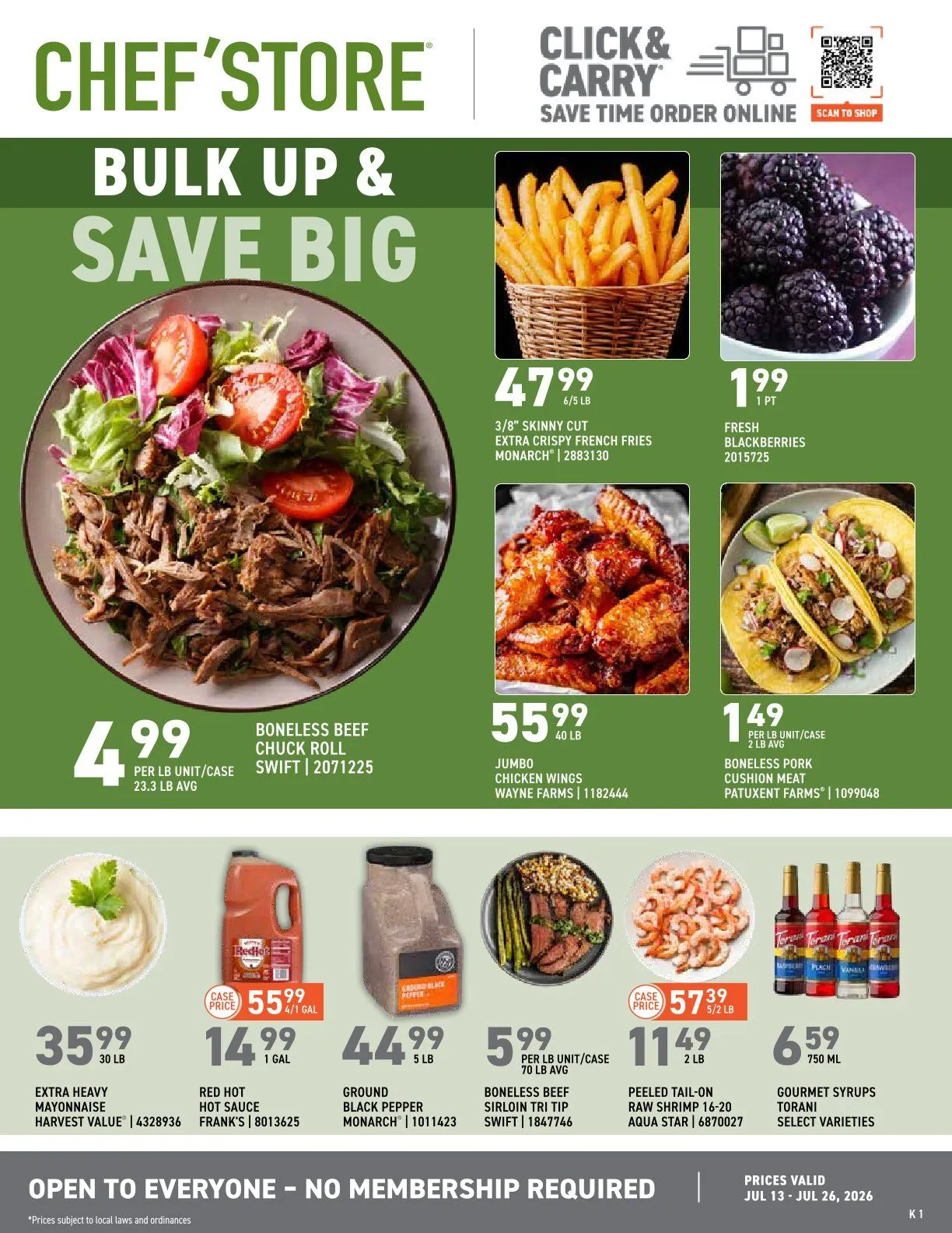 Weekly ad US Foods Chef's Store Sales from July 13 to July 26 2026 - Page
