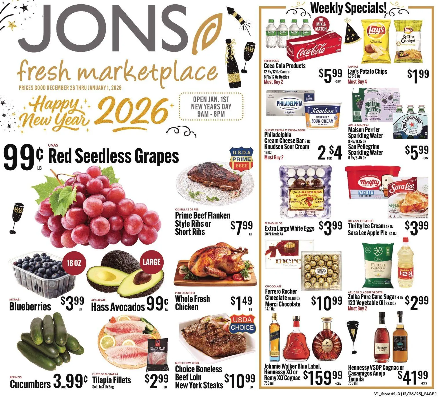 Weekly ad Jons International Sales from December 26 to January 1 2026 - Page 1
