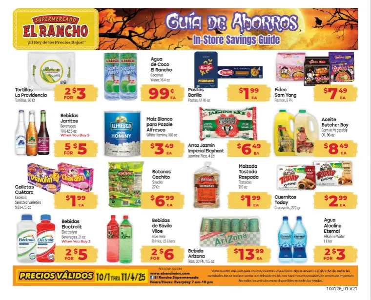 Weekly ad El Rancho Ofertas from October 1 to November 4 2025 - Page 1