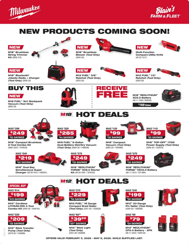 Weekly ad Blain's Farm & Fleet Sales from April 5 to May 6 2026 - Page 1