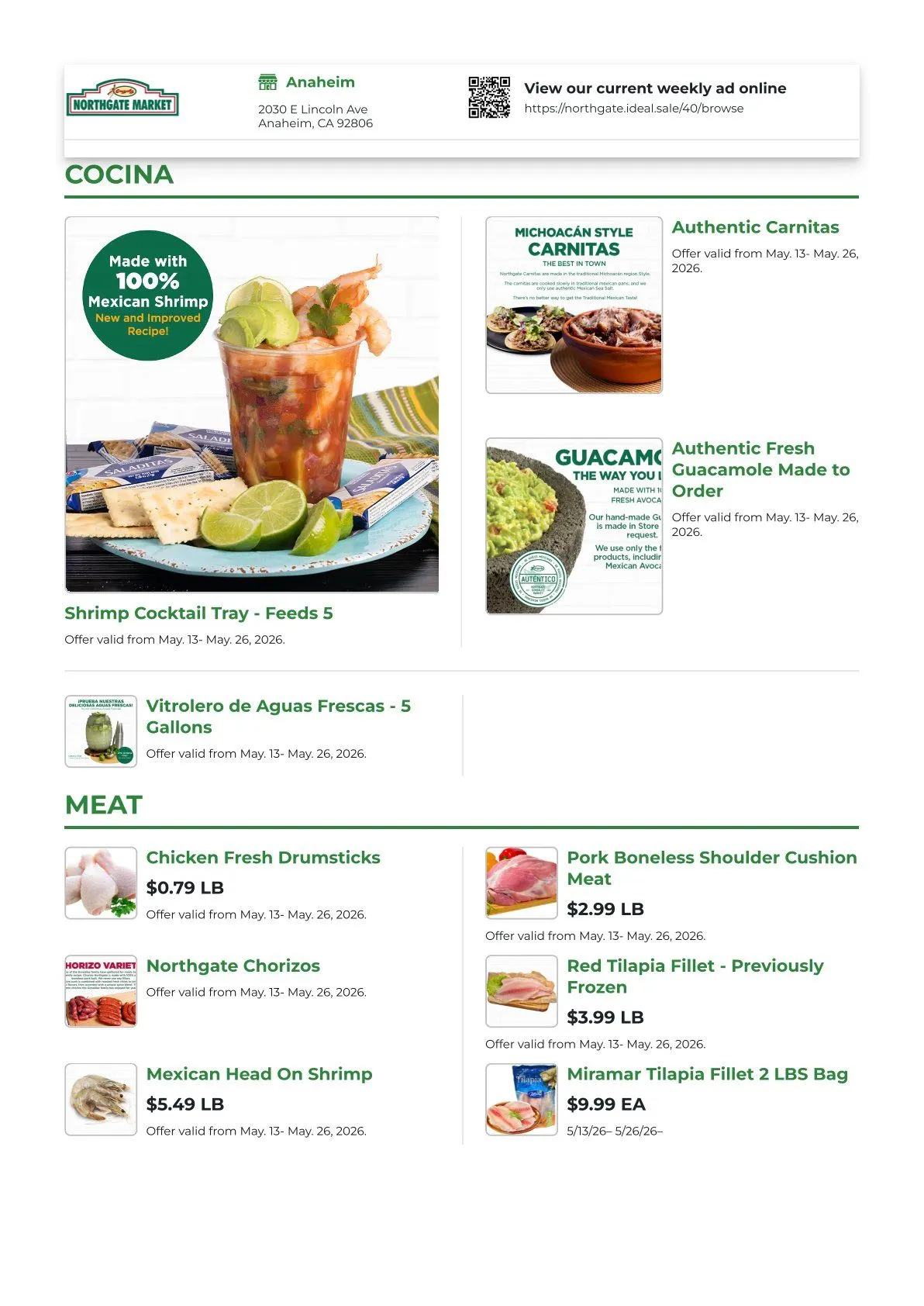 Weekly ad Northgate Market Sales from May 18 to May 26 2026 - Page 1