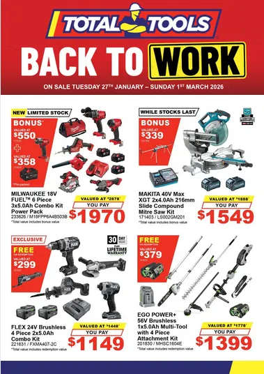 Total Tools Deals - Catalogue valid from 27 January to 1 March 2026 - page 