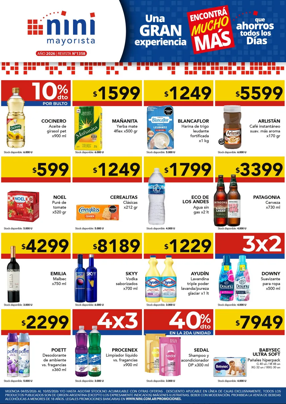 Ofertas de Nini Mayorista Ofertas 4 de mayo al 10 de mayo 2026 - Página 1 del catálogo