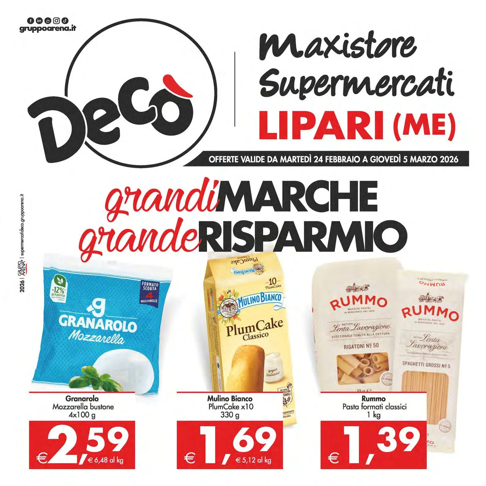  Volantini Deco Supermercati da 25 febbraio a 5 marzo di 2026 - Pagina del volantino 1