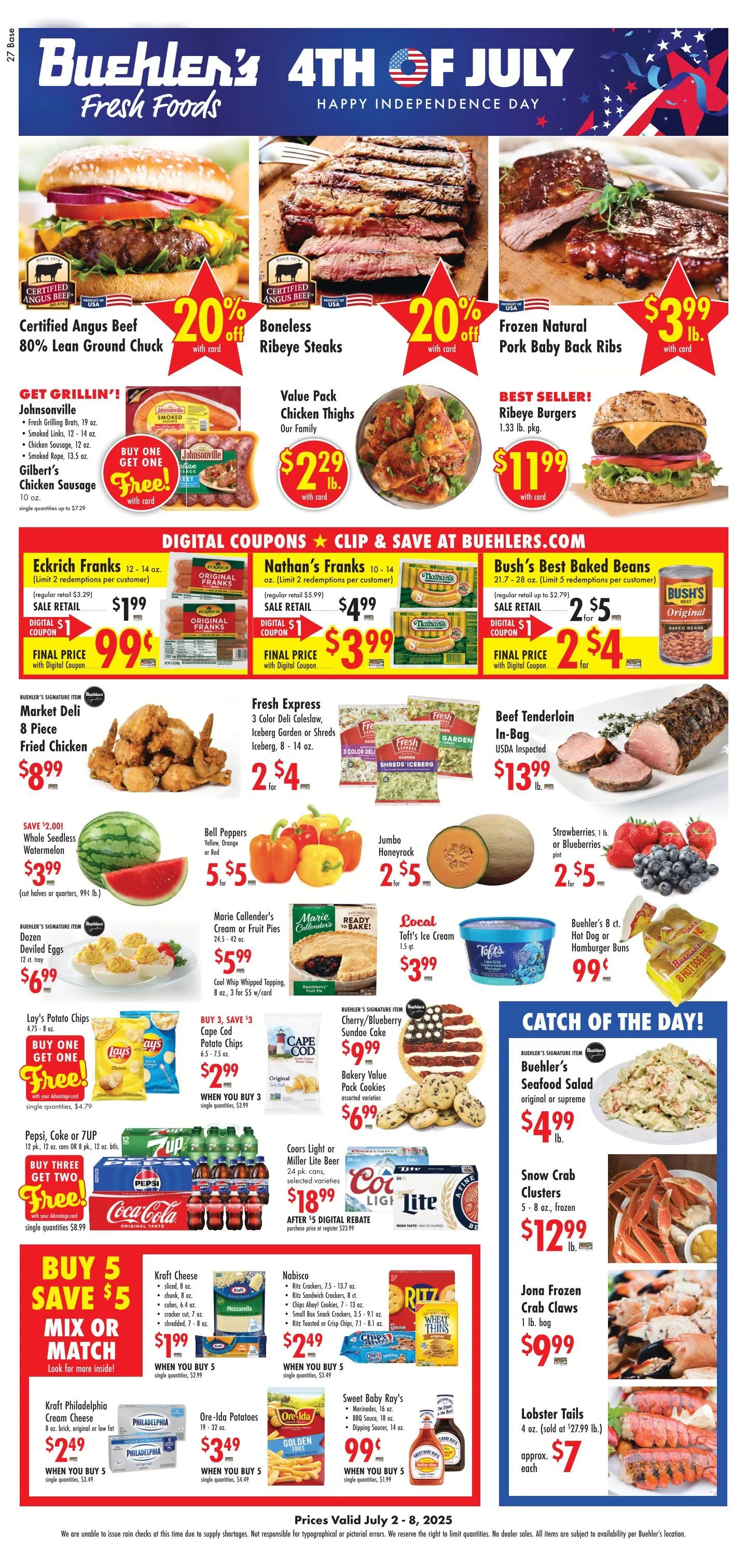 Weekly ad Buehler's Fresh Foods weekly ads from July 2 to July 8 2025 - Page
