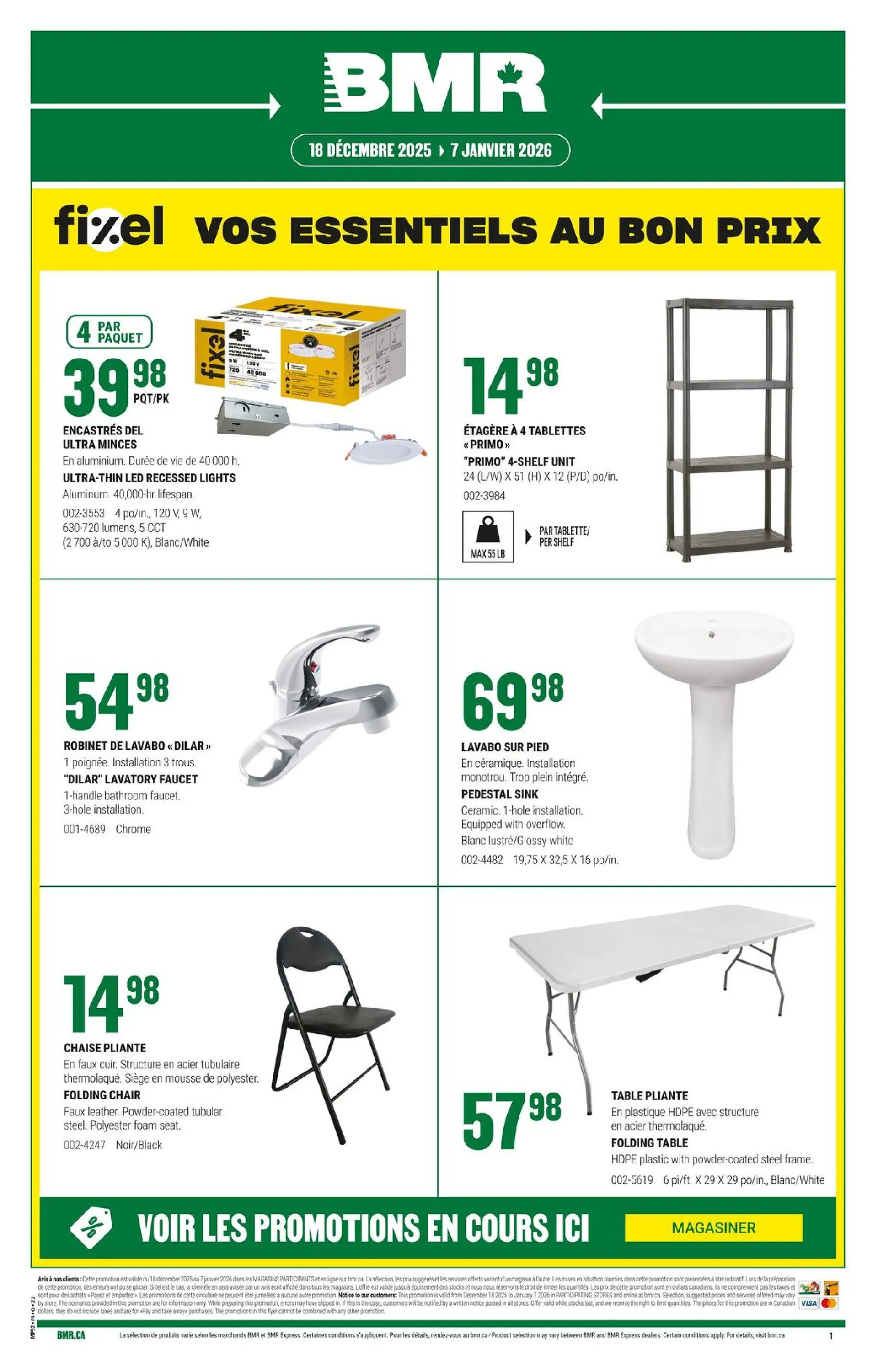BMR Sales from December 18 to January 7 2026 - flyer page 1