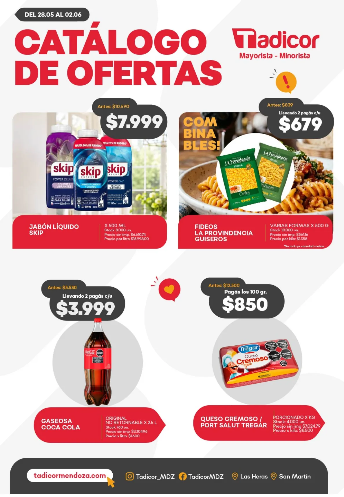 Ofertas de Ofertas Supermercados Tadicor  28 de mayo al 2 de junio 2026 - Página  del catálogo