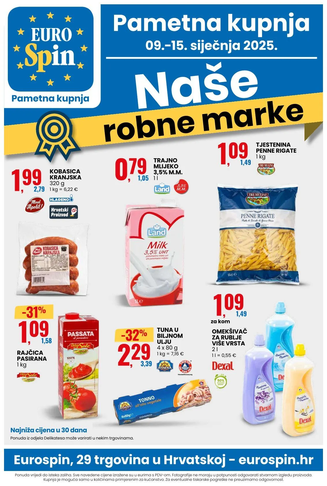 Katalog Eurospin Posebna ponuda trgovine od 9. siječnja do 15. siječnja 2025. - Pregled Stranica 