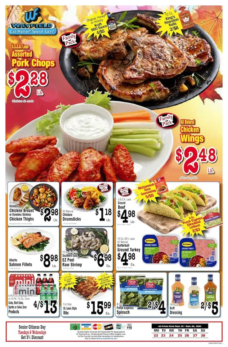 Weekly ad Wayfield Sales from September 22 to September 28 2025 - Page 1