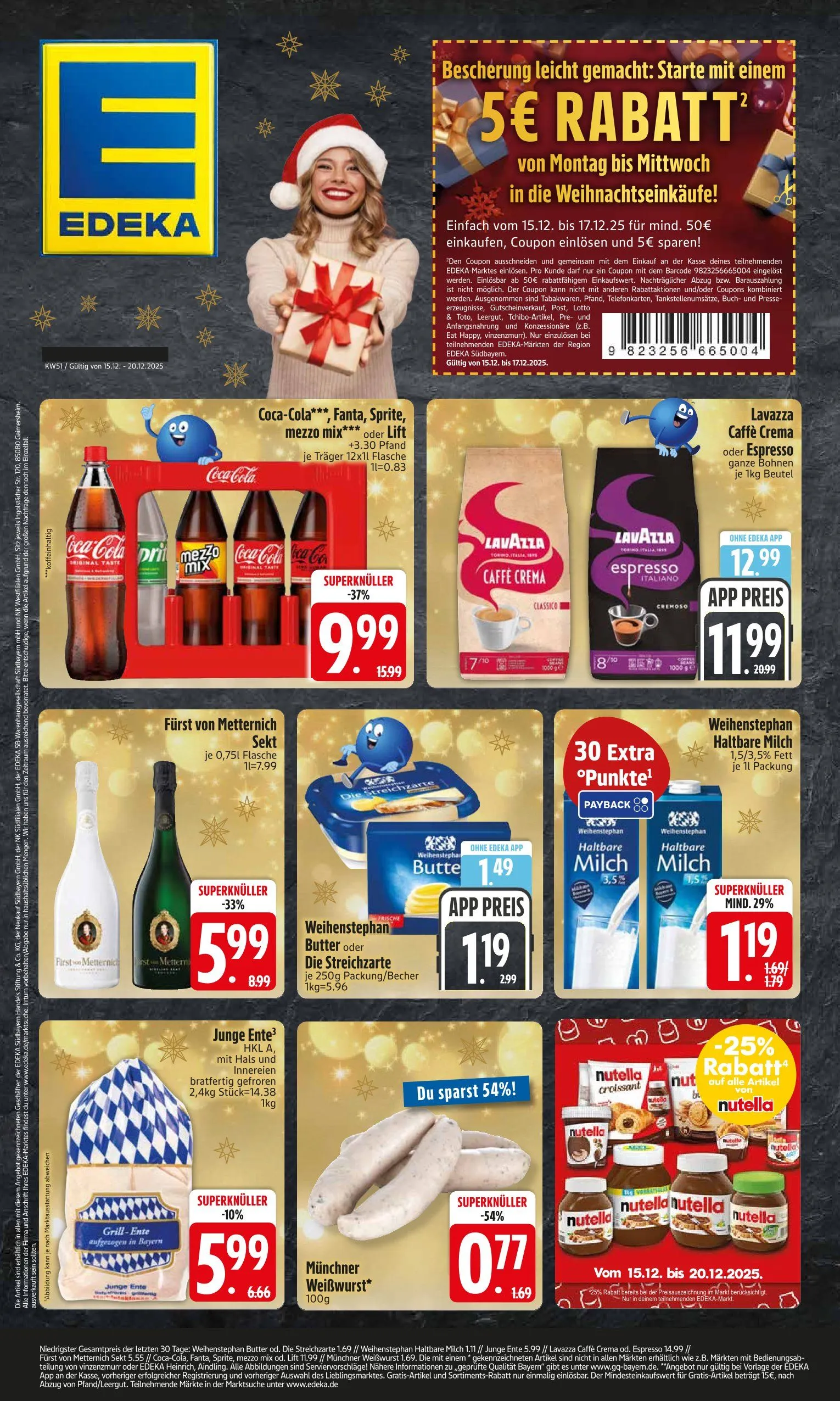 Edeka Angebote von 13. Dezember bis 20. Dezember 2025 - Prospekt seite 1