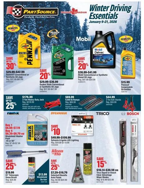 PartSource Sales from January 9 to January 21 2026 - flyer page 1