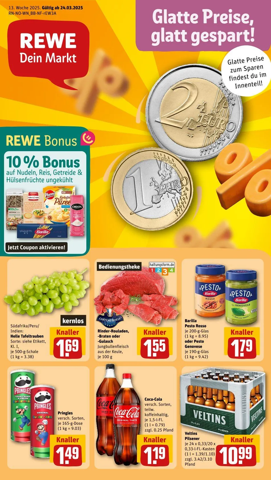 REWE Prospket von 25. März bis 30. März 2025 - Prospekt seite 1