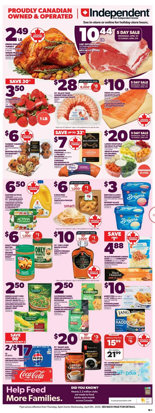 Independent Sales from April 2 to April 8 2026 - flyer page 1