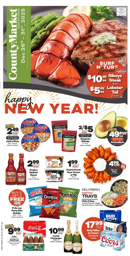 Weekly ad County Market Sales from December 26 to December 31 2025 - Page 1