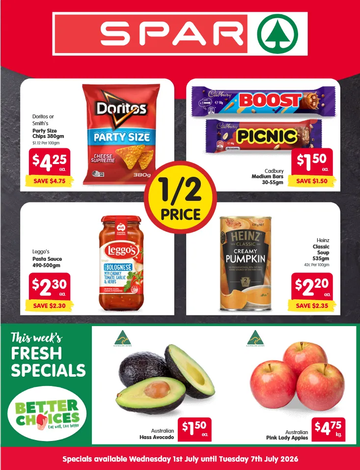 SPAR Sales - Catalogue valid from 1 July to 7 July 2026 - page 1