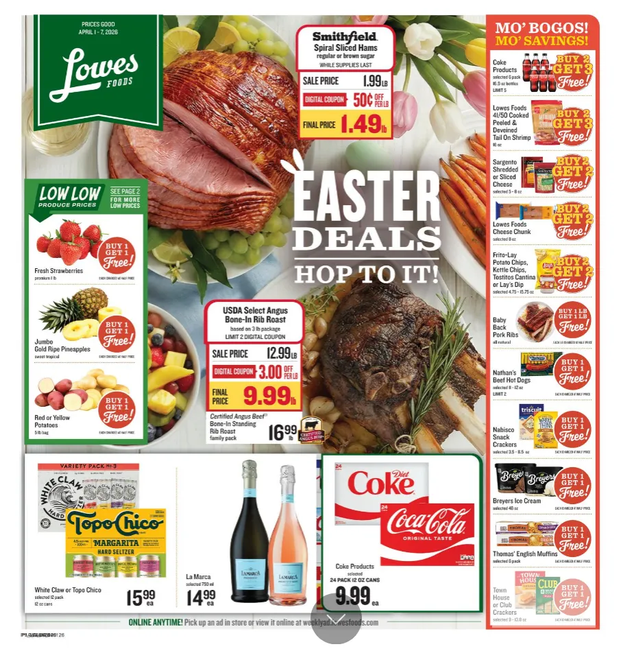 Weekly ad Lowes Foods Sales from April 1 to April 7 2026 - Page 