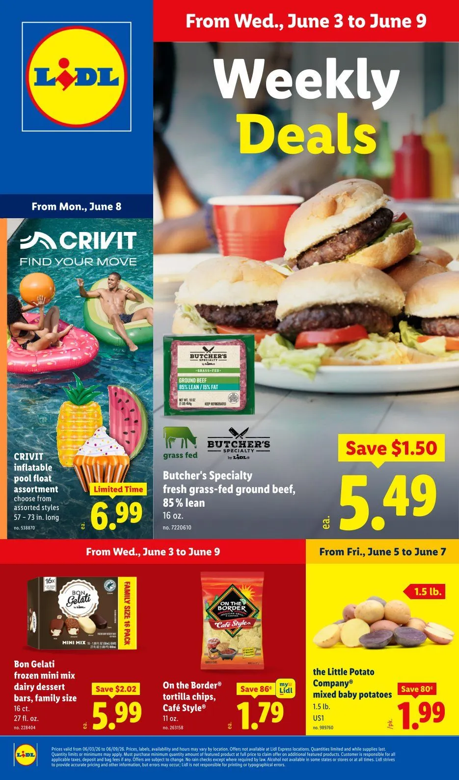 Weekly promotion Lidl Sales spanning from June 3 to June 9 2026 - Page 1 for Catalogue 365