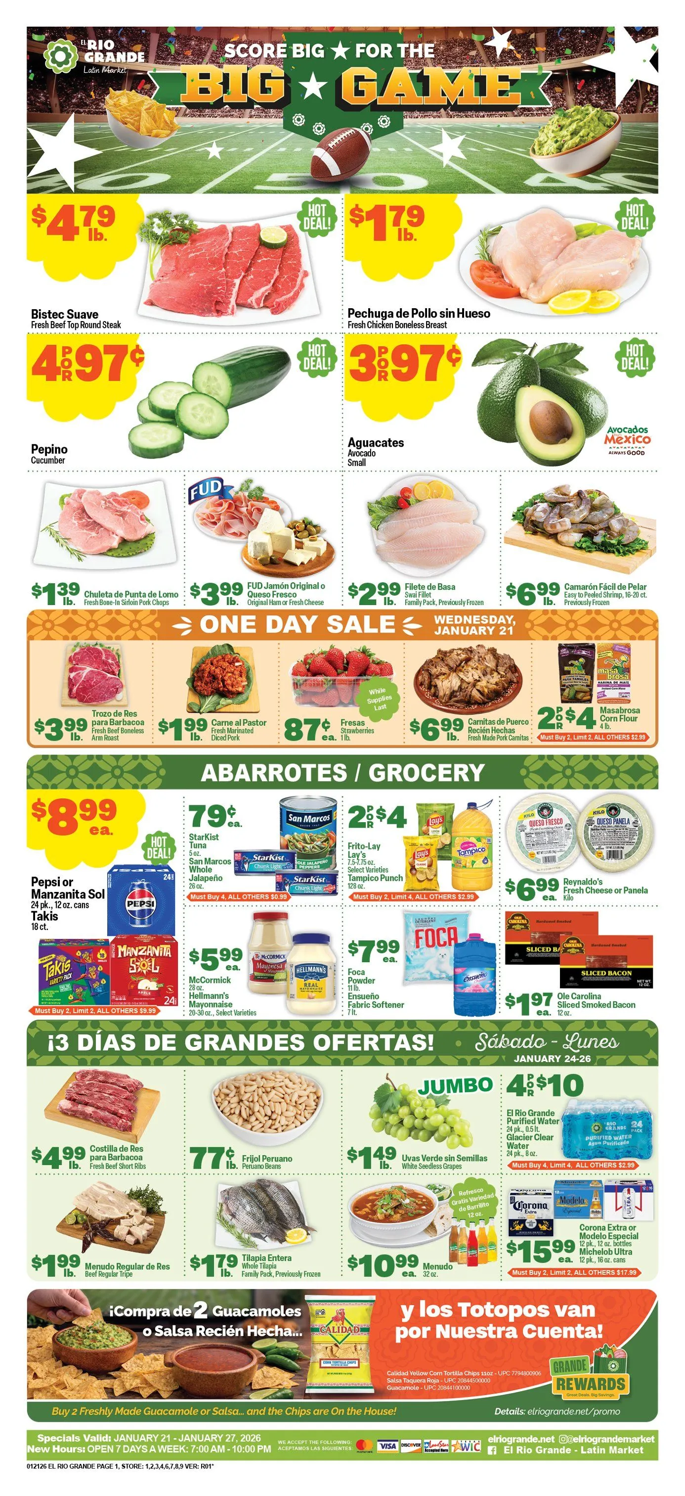 Weekly ad El Rio Grande Sales from January 21 to January 27 2026 - Page 1