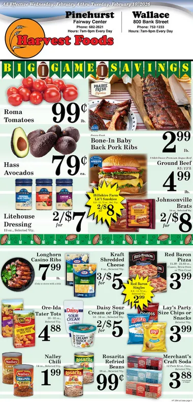 Weekly ad Harvest Foods Sales from February 4 to February 10 2026 - Page 