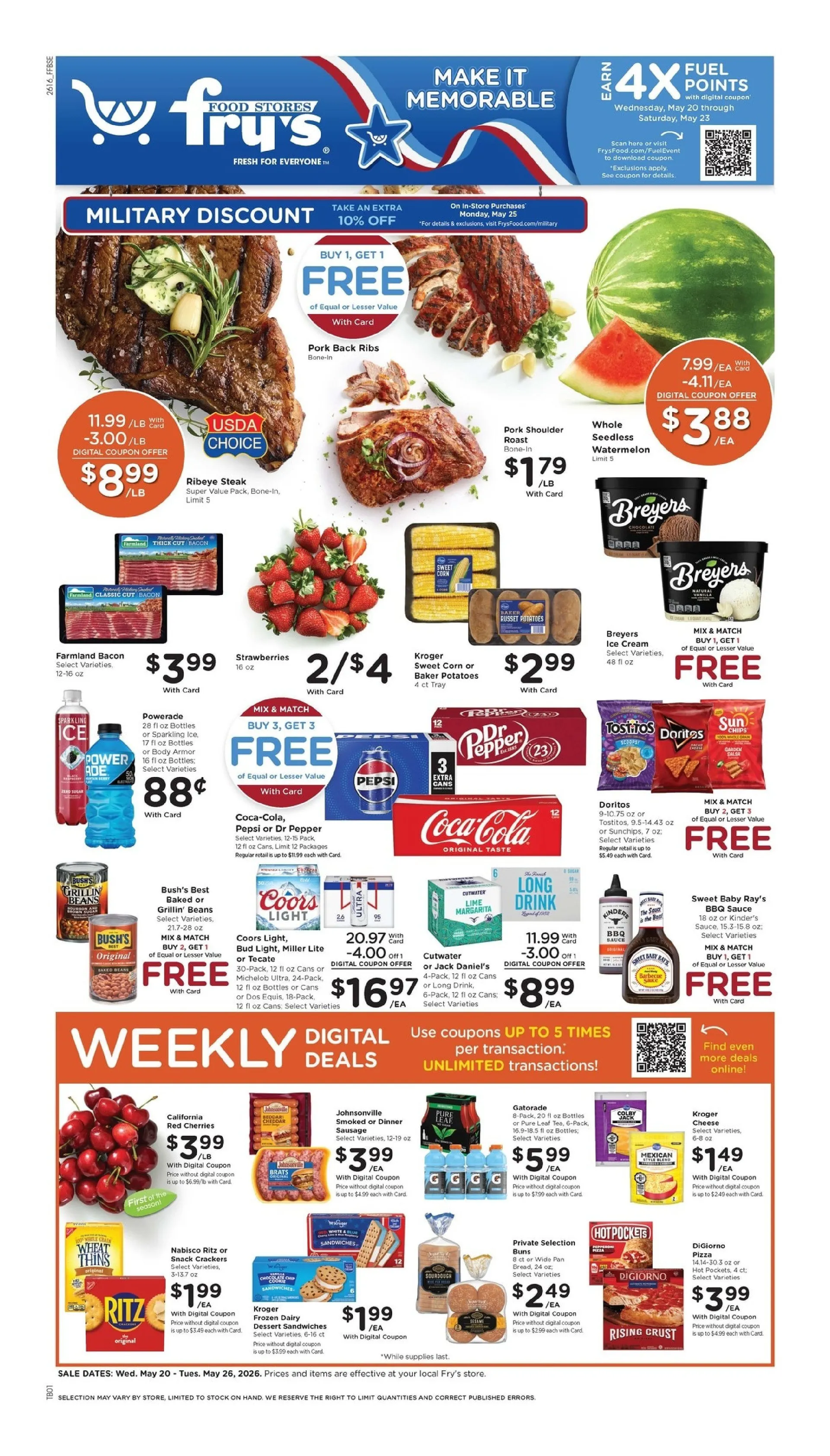 Weekly ad Fry's Food Sales from May 22 to May 28 2026 - Page 1