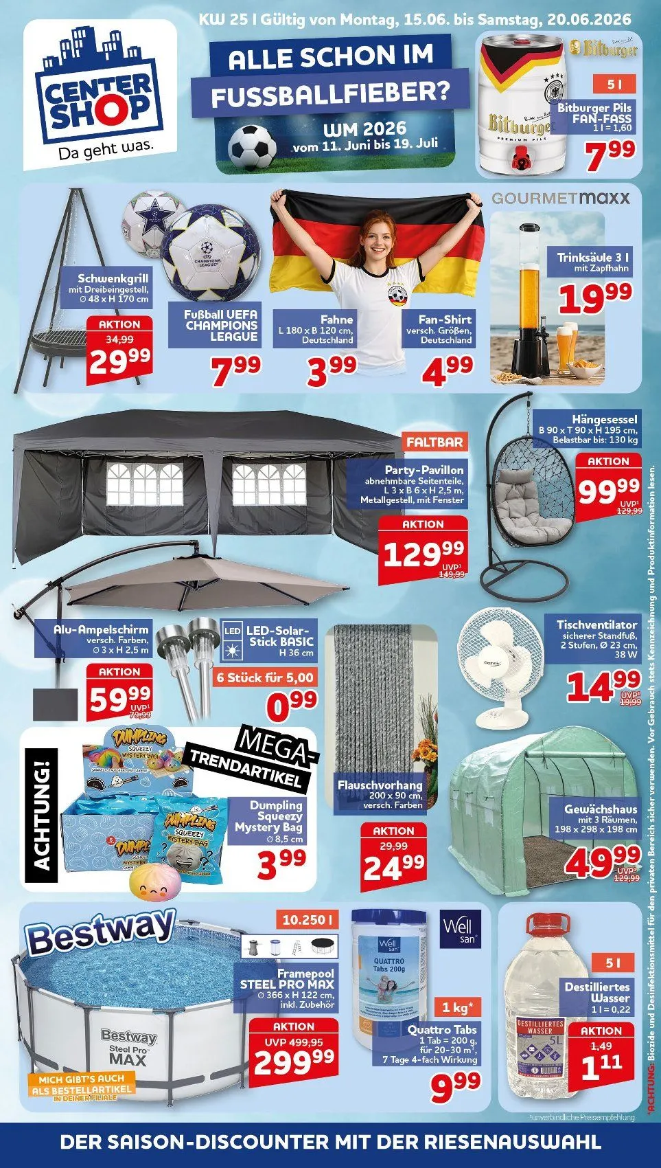 CENTERSHOP Angebote von 15. Juni bis 20. Juni 2026 - Prospekt seite 1
