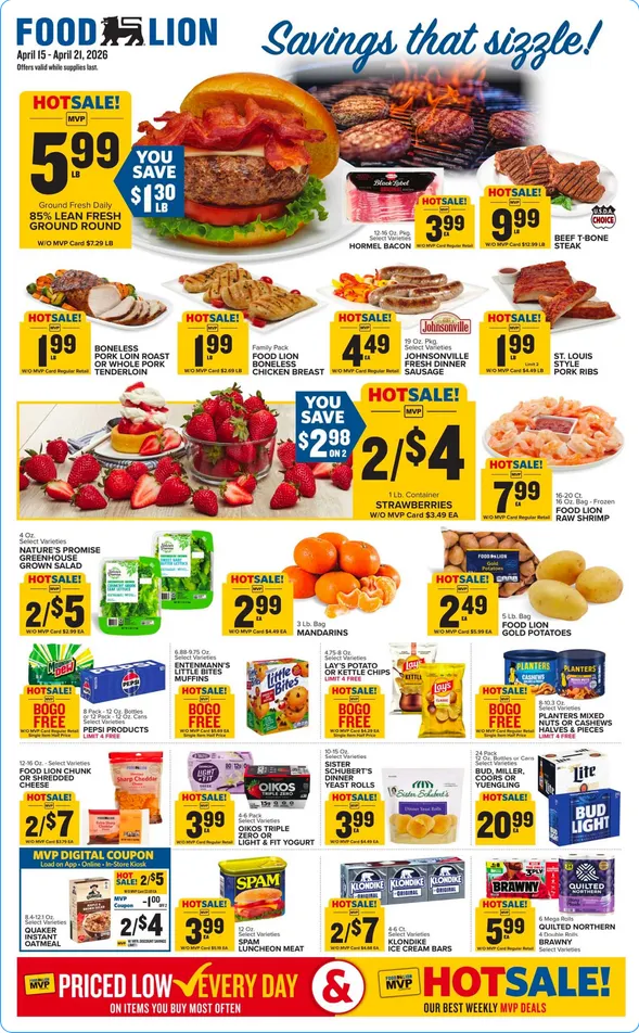 Weekly ad Food Lion Sales from April 15 to April 21 2026 - Page 1