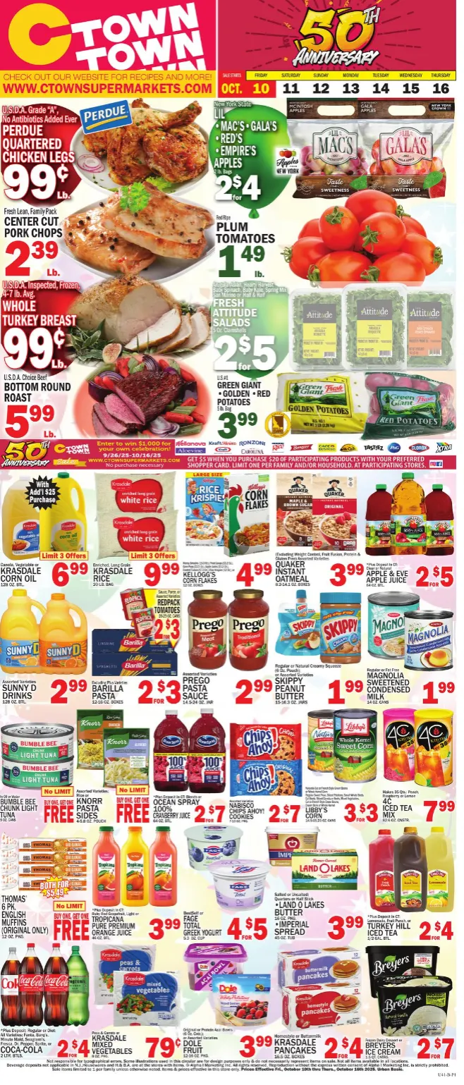 Weekly ad C-Town Sales from October 10 to October 16 2025 - Page 1