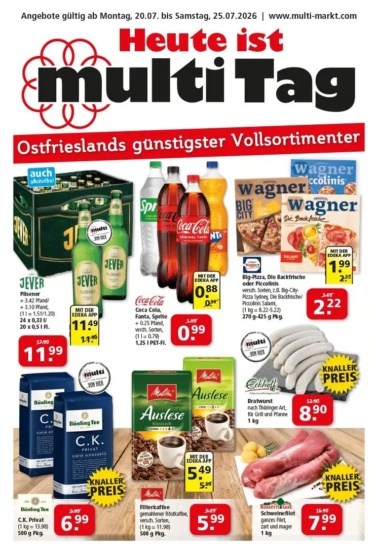 Multi Markt Angebote von 20. Juli bis 25. Juli 2026 - Prospekt seite