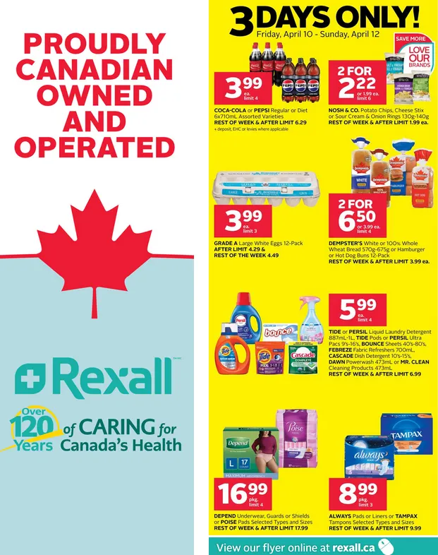 Rexall Sales from April 10 to April 16 2026 - flyer page 1