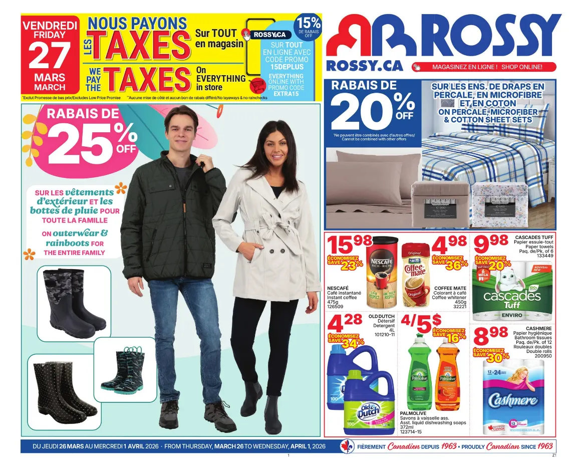 Rossy Sales from March 26 to April 1 2026 - flyer page 1