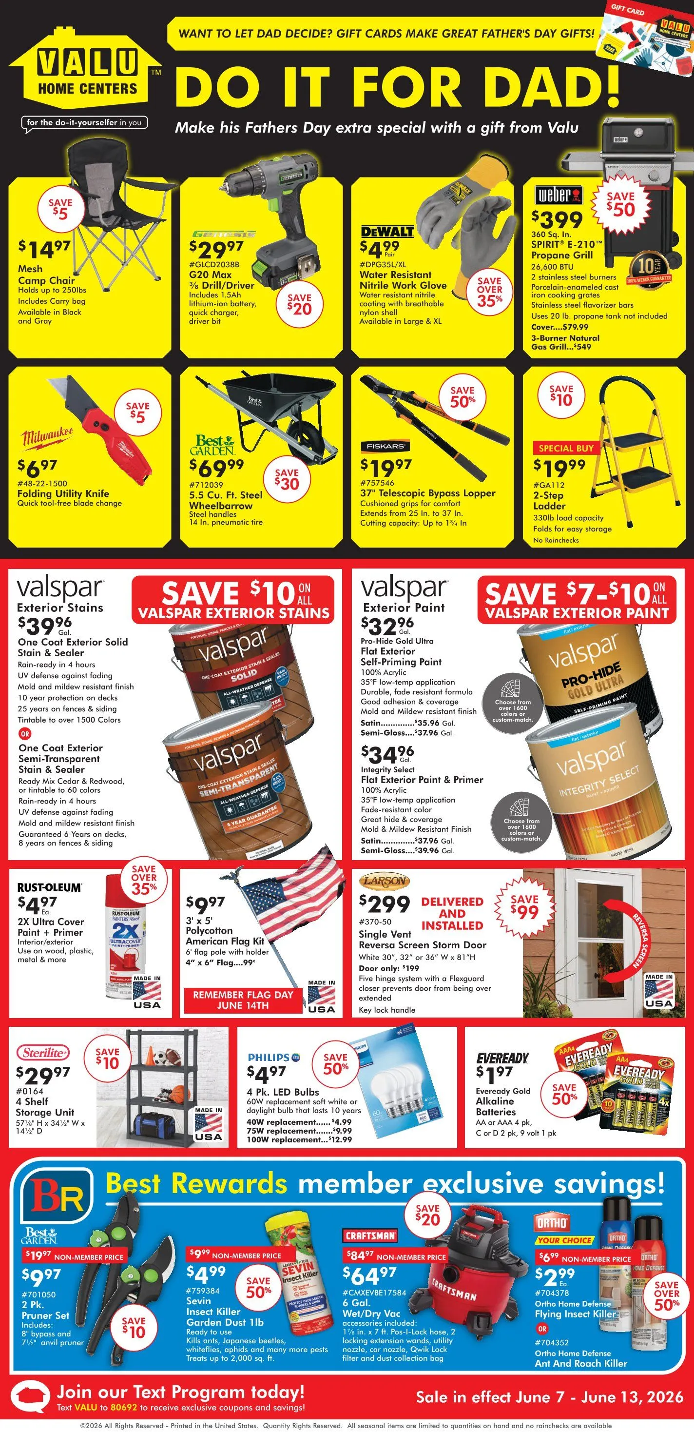 Weekly ad Valu Home Centers Sales from June 7 to June 13 2026 - Page 