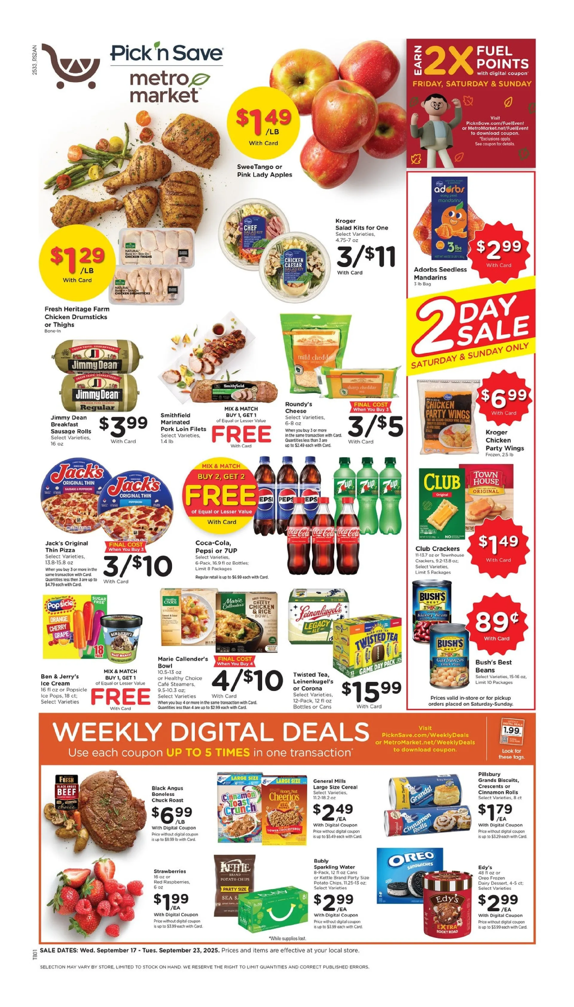 Weekly ad Metro Market Sales from September 17 to September 23 2025 - Page 1
