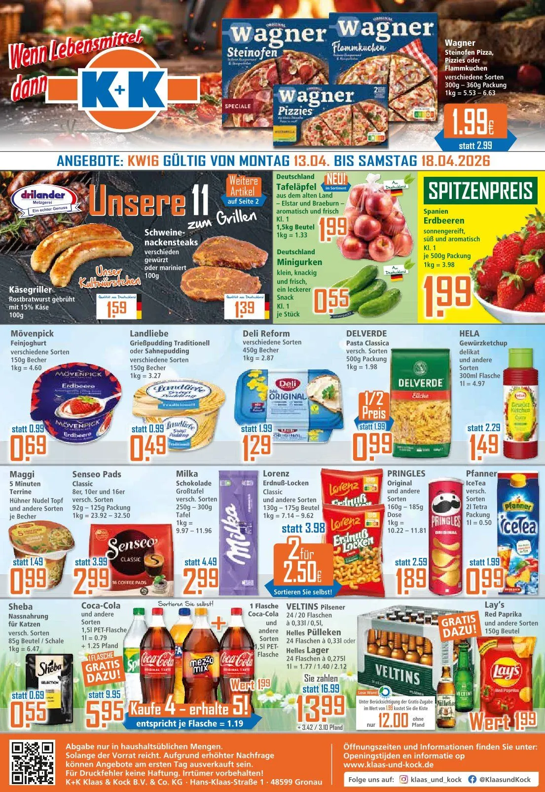 Klaas und Kock Prospekte von 13. April bis 18. April 2026 - Prospekt seite 