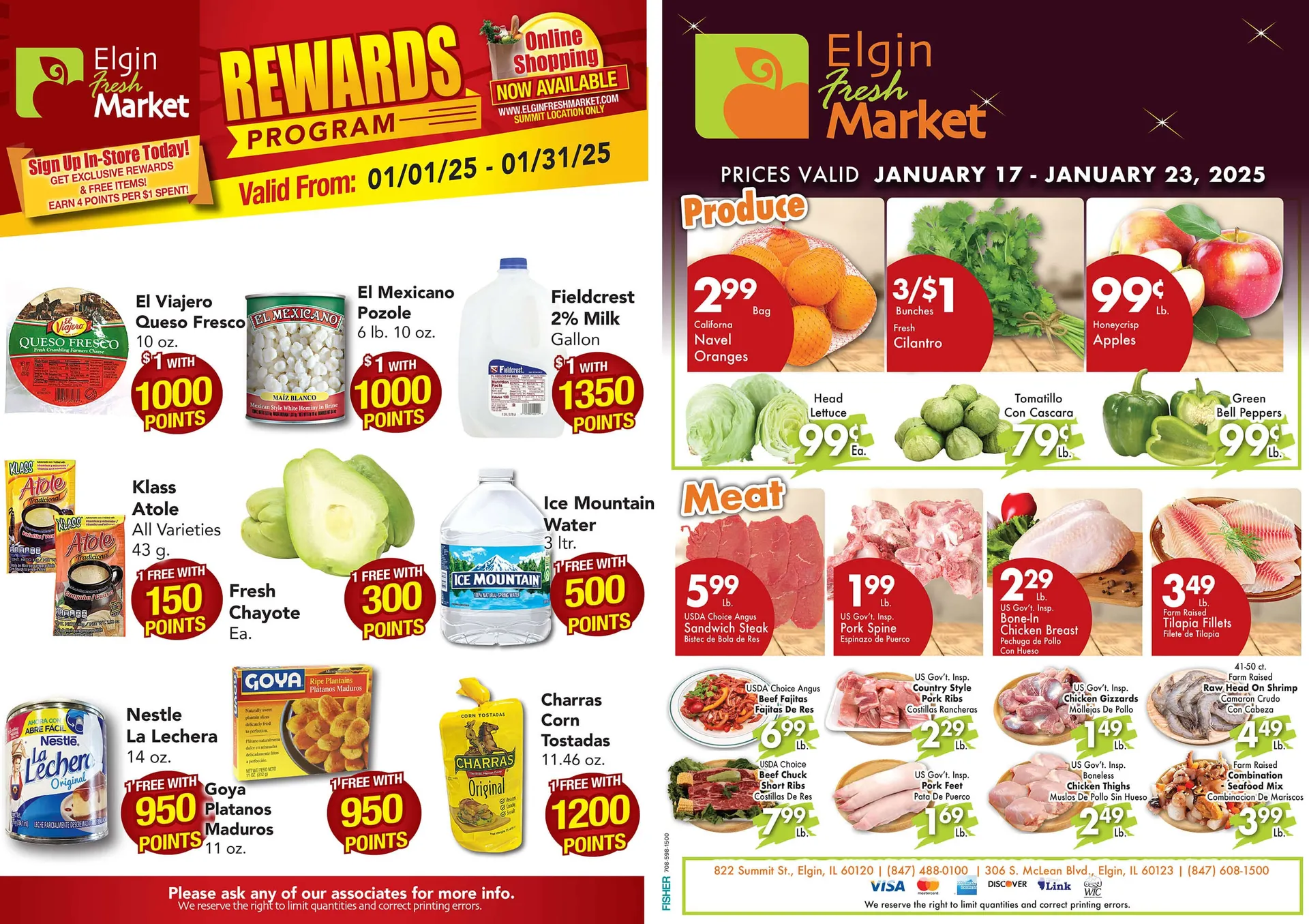 Weekly ad Elgin Fresh Market Sales from January 1 to January 31 2025 - Page