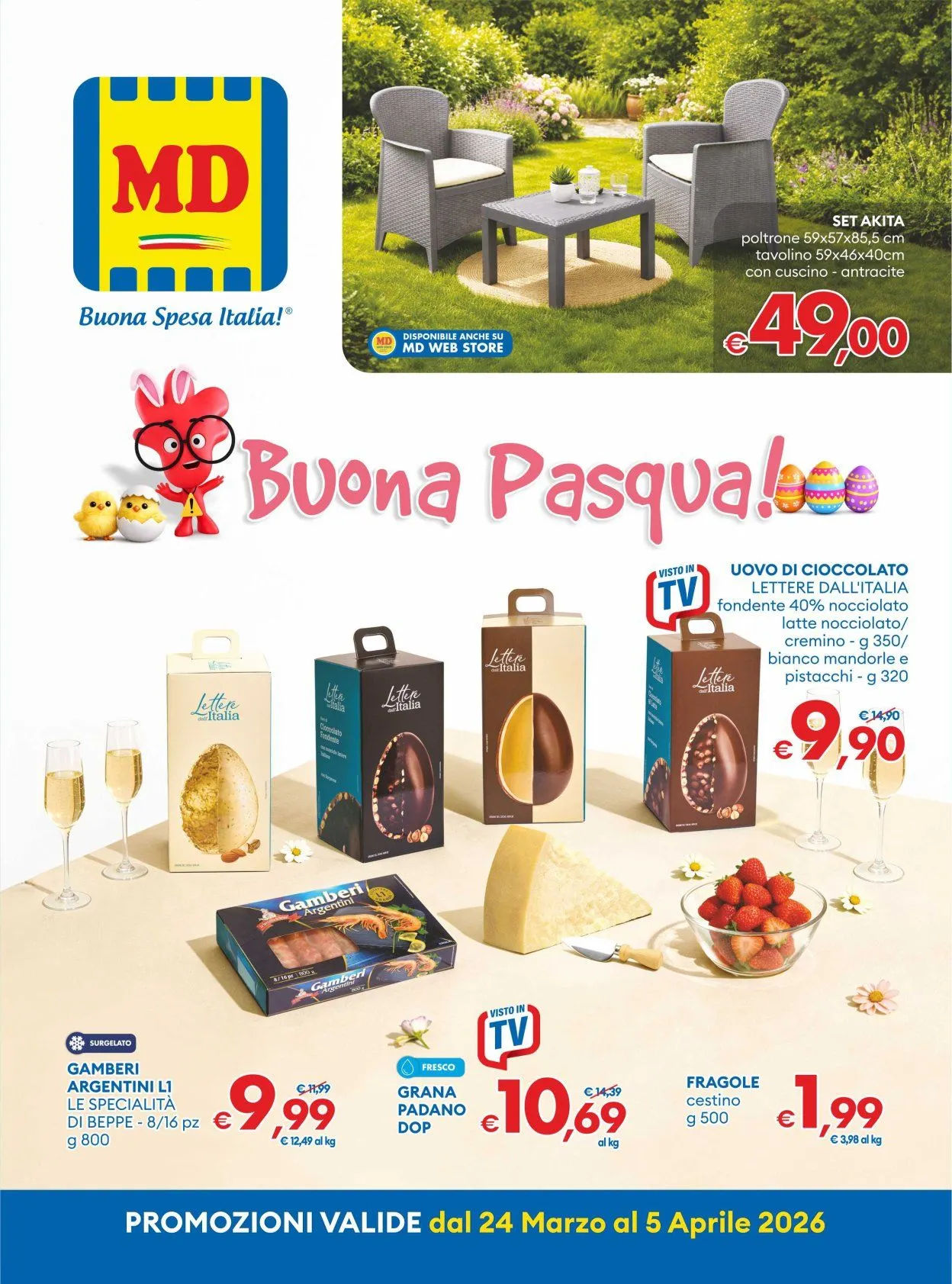  MD Discount Volantino da 24 marzo a 5 aprile di 2026 - Pagina del volantino 1